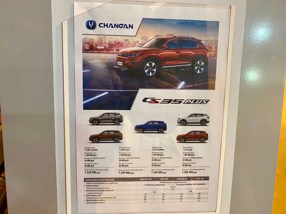 Посмотрел цены на китайские автомобили CHANGAN в автосалоне, показываю их вам!