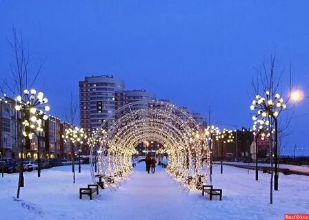 Иркутск, Зима, город, Город, вечер. 