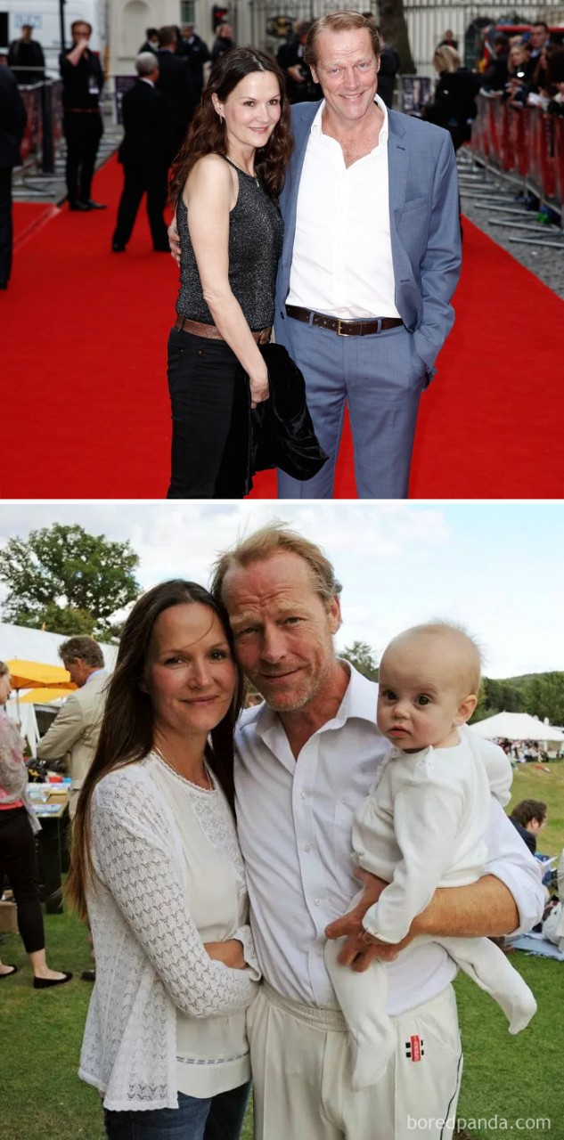 Iain Glen (Jorah Mormont) And Actress Charlotte Emmerson