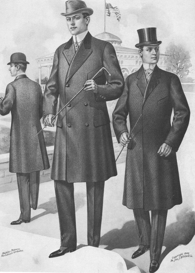 Пальто Честерфилд в начале 20-го века