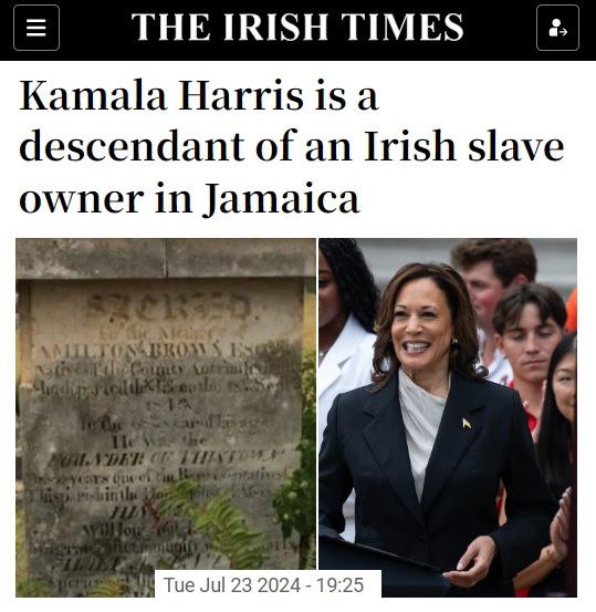В семье Камалы Харрис бойко торговали рабами