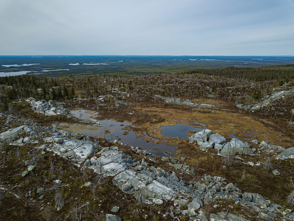 Гора Воттоваара в Карелии пейзажи,природа,Путешествия,Россия,фото