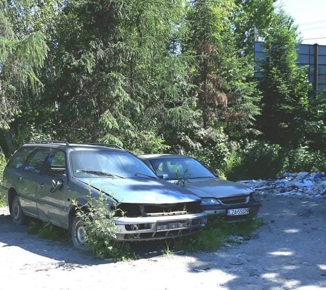 Польское село превратилось в свалку брошенных автомобилей Польское село превратилось в свалку брошенных автомобилей авто, свалка, факты