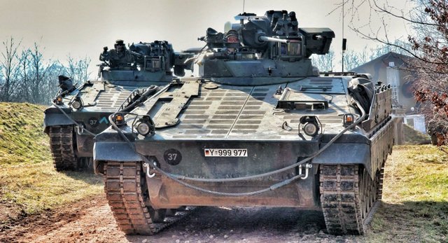 Танки Leopard 1A5DK и БМП Marder очень быстро превратятся в металлолом оружие