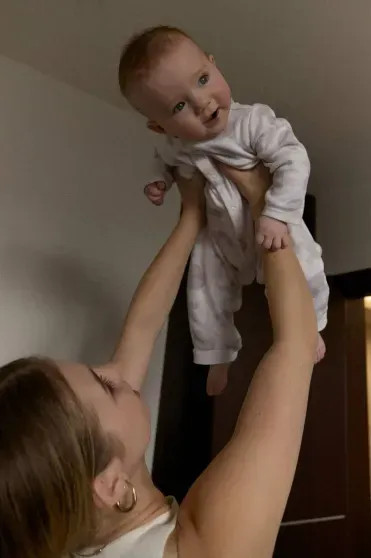 Александра Трусова с сыном