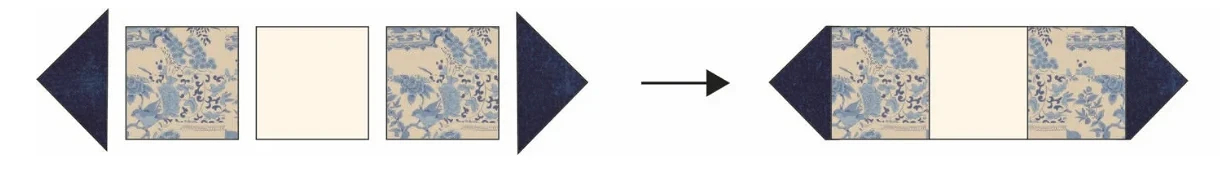Как сшить блок «мозаичная плитка»: пэчворк для начинающих ткани, квадратов, квадрата, в половину, дюйма, заготовокШАГ, блоков, на схеме, одеяла, квадрат, чтобы, детали, показано, из акцентной, ткань, и светлой, Разрежьте, дюйма10, треугольник, акцентной