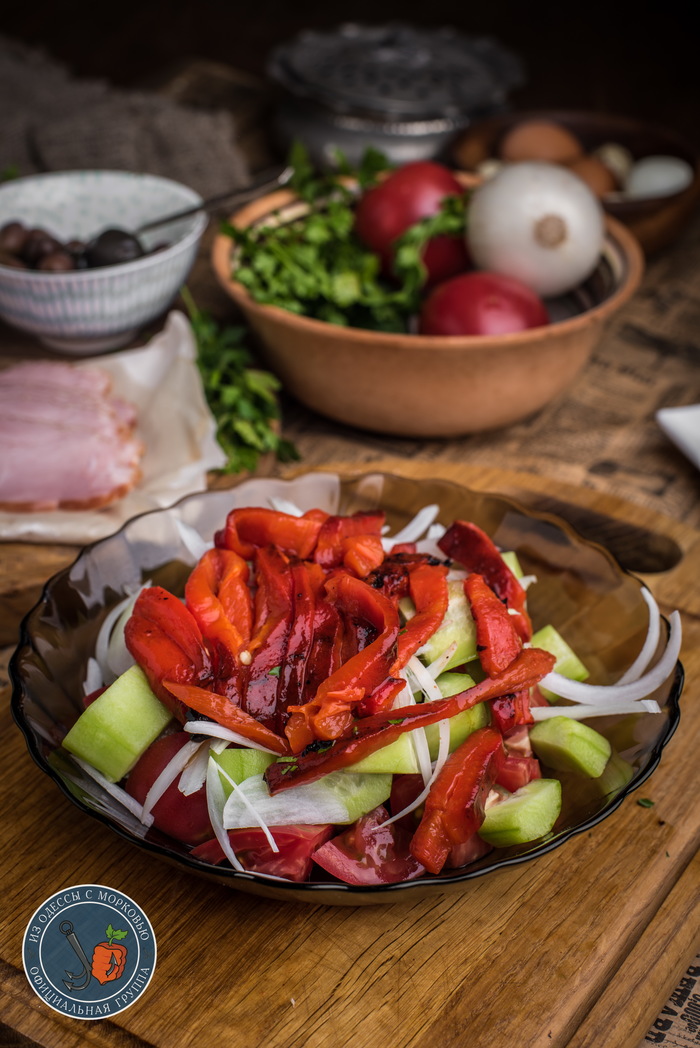 Два брата-салата для вашего лета. Шопский и Пастуший кулинария,рецепты,салаты