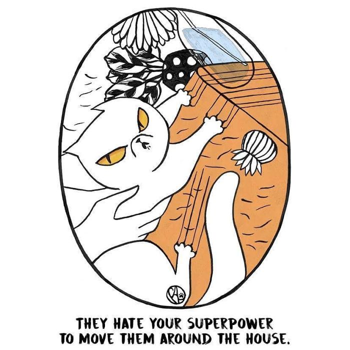 My Girlfriend Keeps Painting Our Life With 3 Cats And A Dog And I Can't Get Enough Of It!