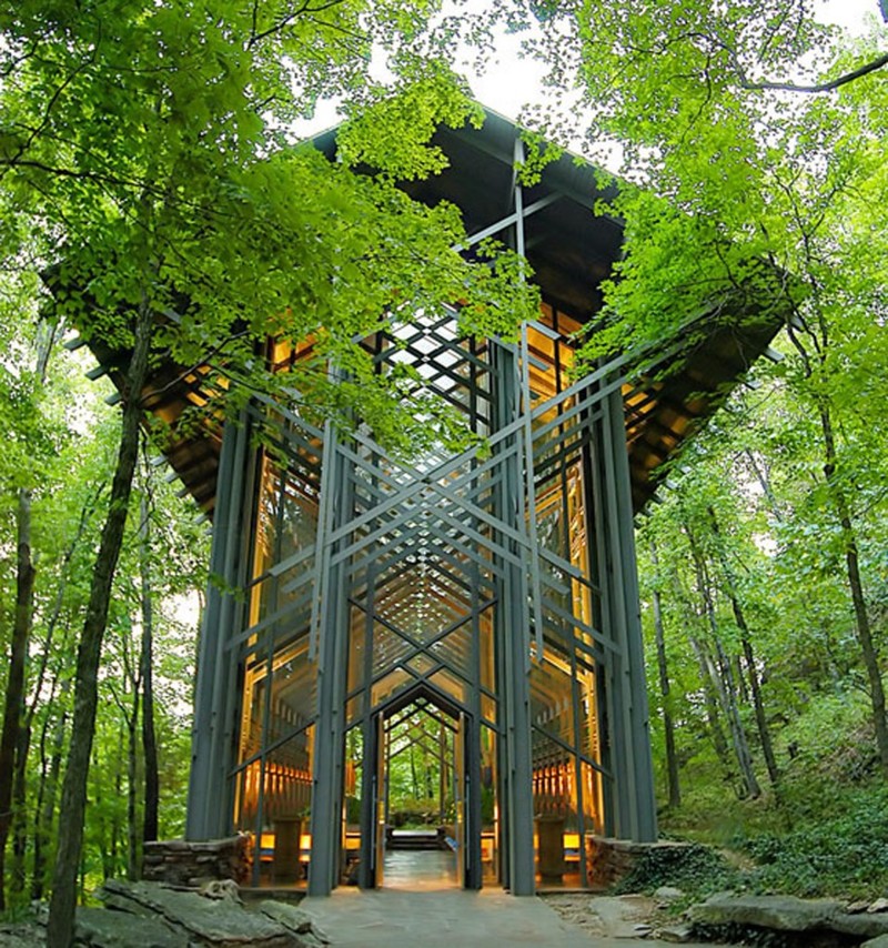 3. Часовня тернового венца (Thorncrown Chapel), США архитектура, дизайн, здание, искусство, мир, скульптура, страна, фото