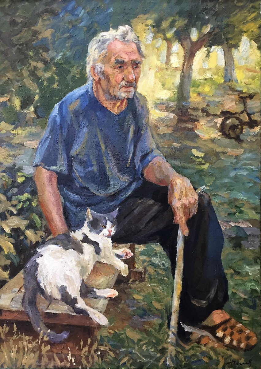 «Дедушка», 2007, холст, масло