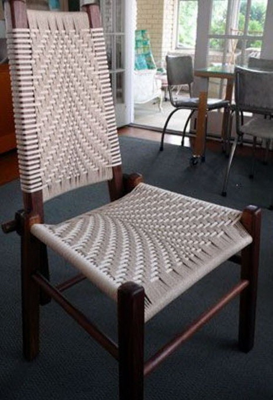Плетеные сидения банкеток, стульев и не только самоделкин
