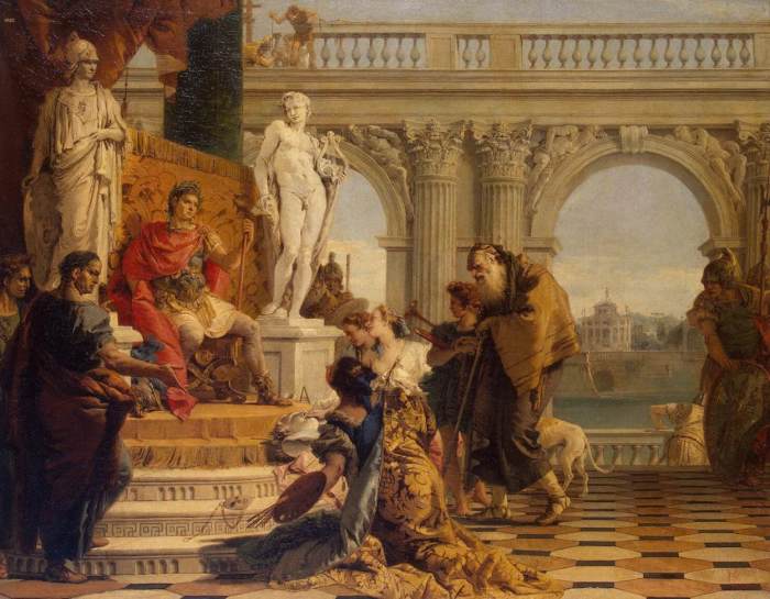 Тьеполо Джованни Баттиста «Меценат представляет императору Августу свободные искусства»