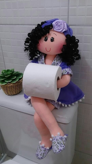 Текстильные куклы - держатели туалетной бумаги