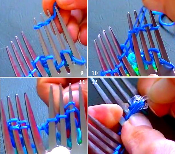 Как сделать браслет из резинок на вилке своими руками очумелые ручки