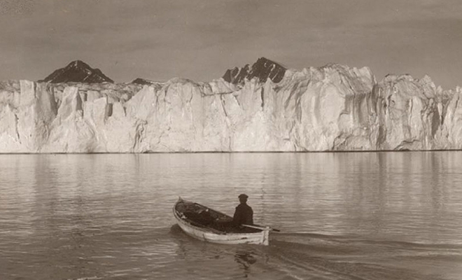 Арктика 105 лет назад и сегодня: фото сделаны с одной точке, но на снимке как будто два разных материка