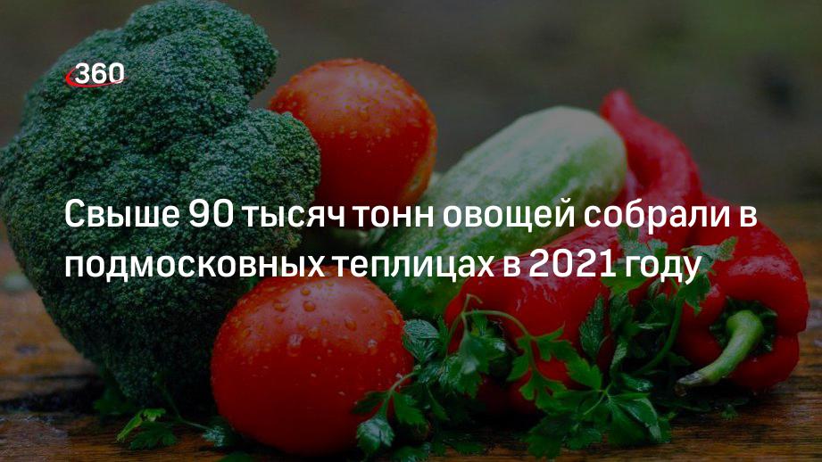 Тепличные организации Московской области собрали 91,5 тысячи тонн овощей с начала года
