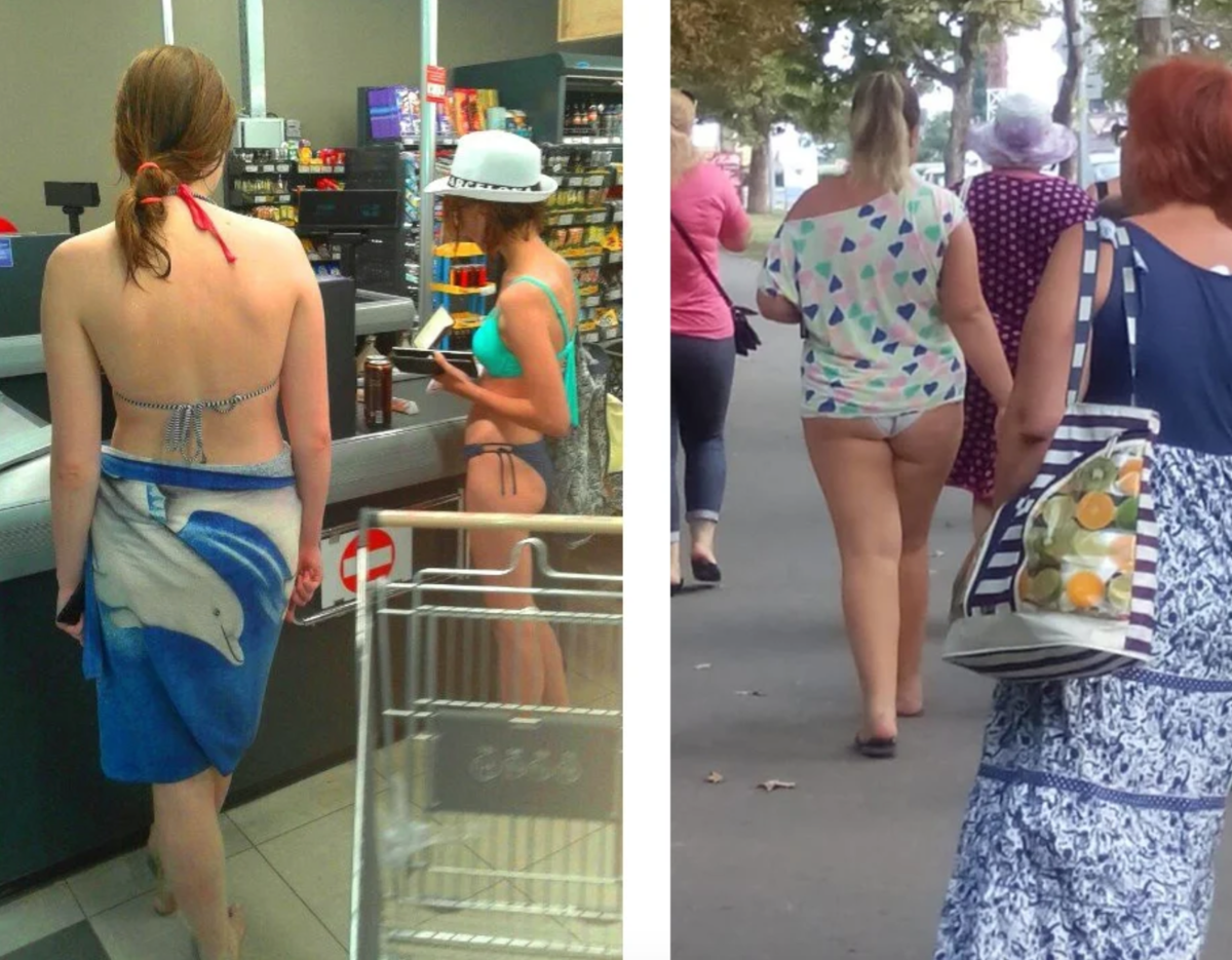 голый женщина ходить в магазинах фото 107