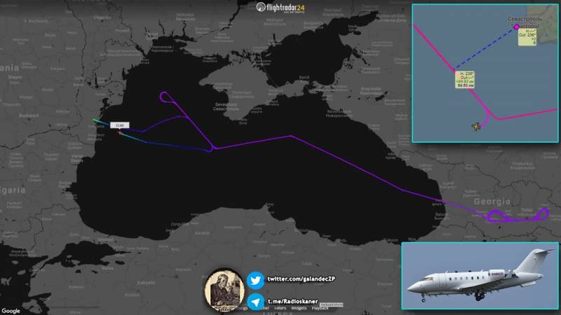 Над Черным морем появился экспериментальный самолет-разведчик ВВС США CL650, декабря, разведмиссии, облет, самолет, границ, побережья, Bombardier, Challenger, ARTEMIS, позывной, Черного, базируется, Напоминаем, временно, сентября, Возле, аэропорту, Михаила, Когэлничану