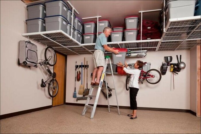 Как обустроить гараж и организовать эргономичное хранение, чтобы все было под рукой для дома и дачи,интерьер