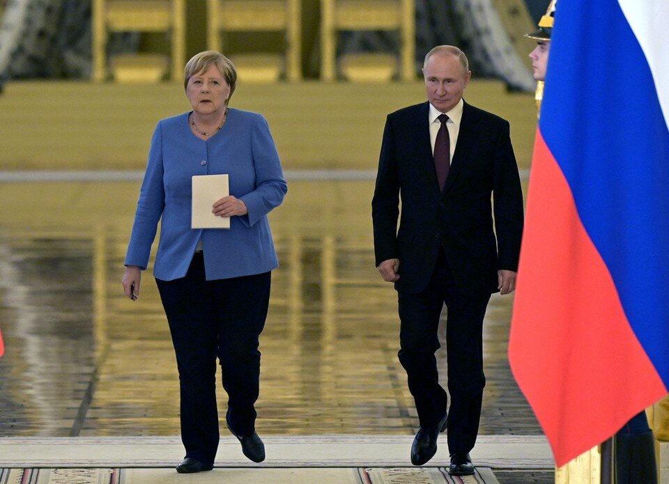 Ангела Меркель встретилась с Владимиром Путиным 
