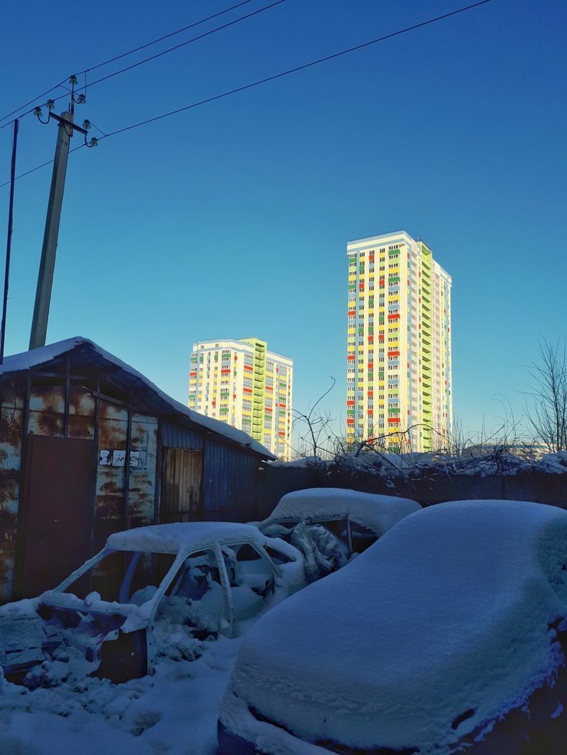 Городские контрасты архитектура, город, здания, контраст, эстетика