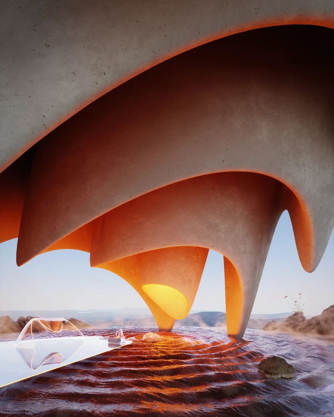 Футуристические архитектурные пейзажи от Хавьера Валеро