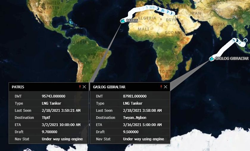 Шедший в США караван СПГ-танкеров меняет курс геополитика
