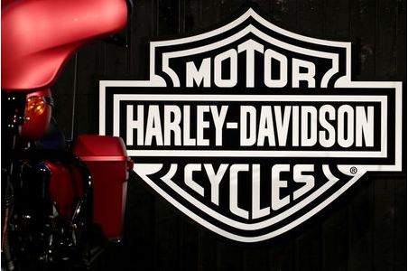 FILE PHOTO: A Harley-Davidson Inc. logo is seen at the Paris auto show in Paris, France, October 4, 2018. REUTERS/Benoit Tessier/File Photo GLOBAL BUSINESS WEEK AHEAD