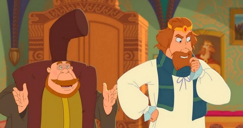 Кадр из мультфильма "Три богатыря" 