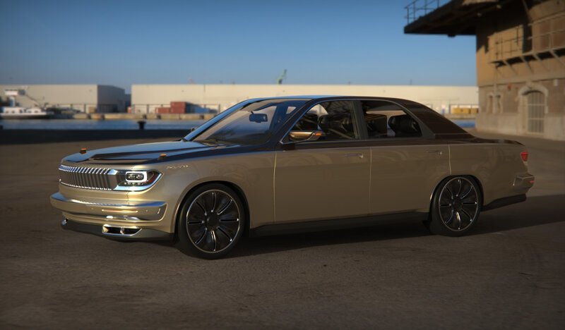 Как мог бы выглядеть современный вариант «Волги» ГАЗ-24 Как мог бы выглядеть современный вариант «Волги» ГАЗ-24