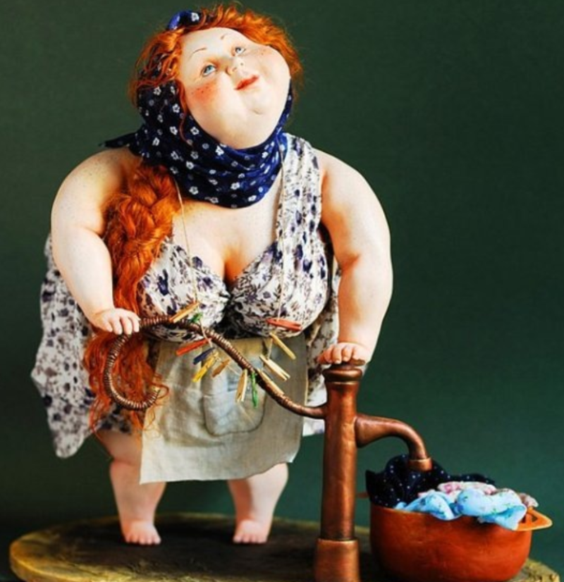Куклы-толстушки, которые доказывают, что красоту лишними килограммами не испортишь декор,куклы,мастерство,творчество