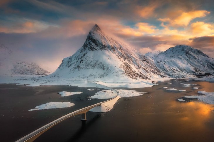 Уникальные фотографии Лофотенских островов при помощи дрона