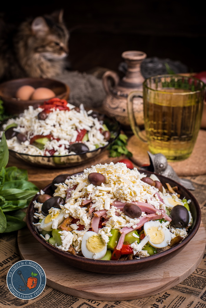 Два брата-салата для вашего лета. Шопский и Пастуший кулинария,рецепты,салаты