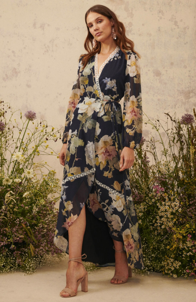 Самые цветочные платья из весенней коллекции Hope & Ivy 2020 hope & ivy,дизайнеры,коллекции,мода,мода и красота