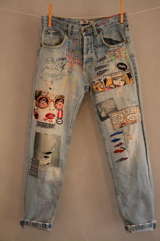 Заплатки на джинсы своими руками (59 фото)