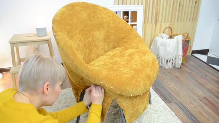 Неожиданная переделка офисного стула своими руками — отличный результат кресло,мебель,переделка,своими руками,умелые руки