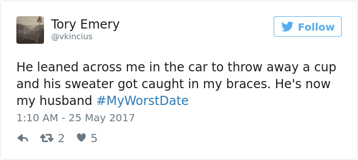 Funny #myworstdate Tweets