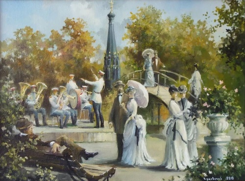 Художник Владимир Краевский. По снегу, летящему с неба 