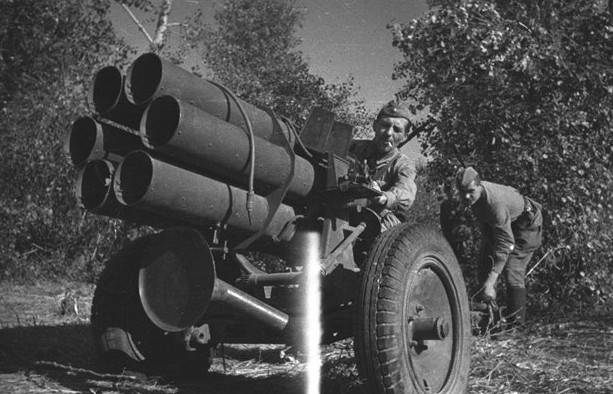Использование трофейных немецких миномётов и реактивных систем залпового огня оружие