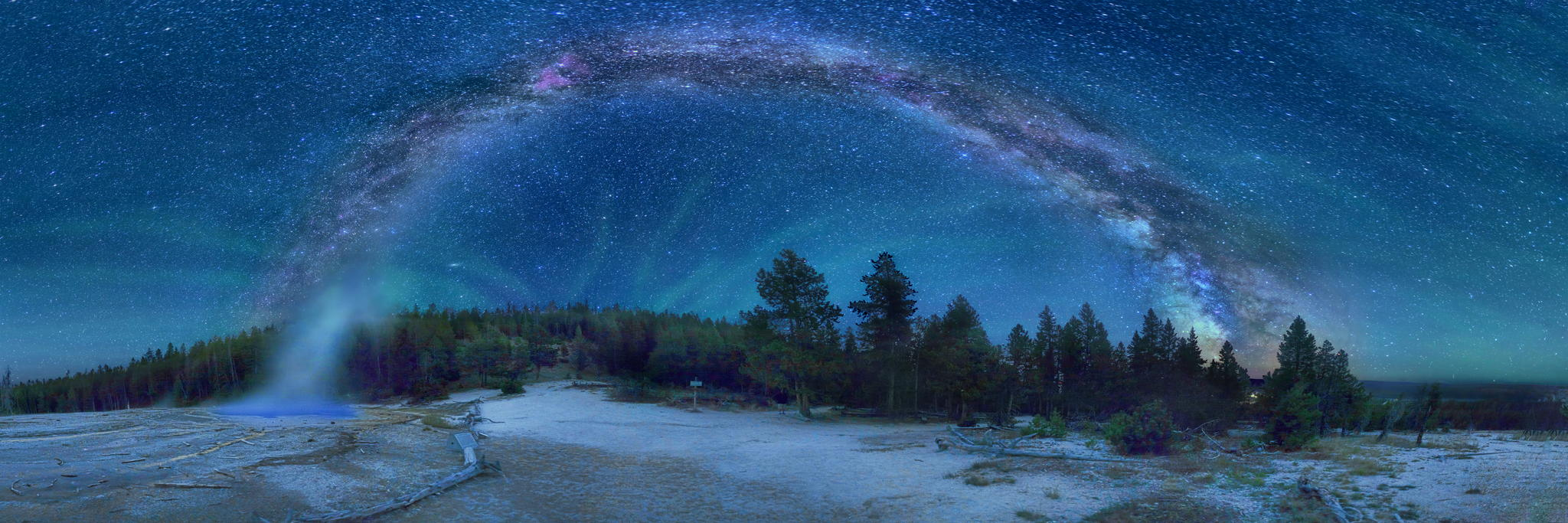Milky way from Yellowstone Park-17