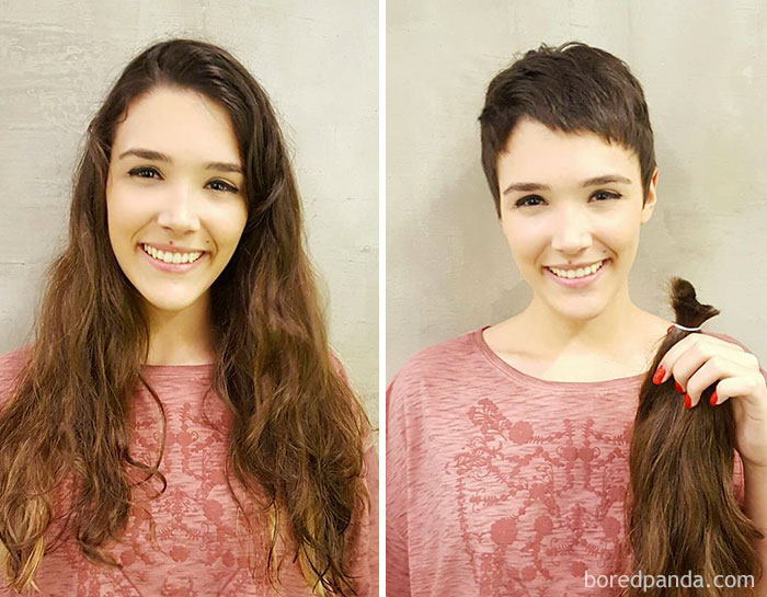 Before And After Haircut