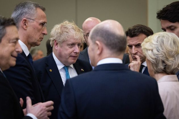 Лидеры стран ЕС перед саммитом НАТО. 2022