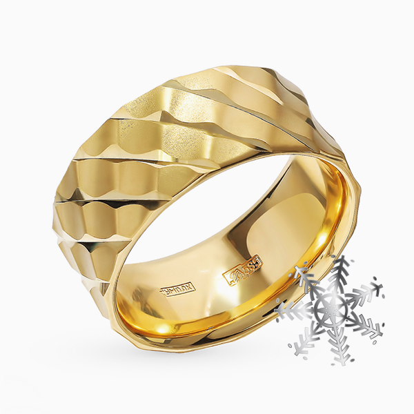Кольцо «Юверос», желтое золото 