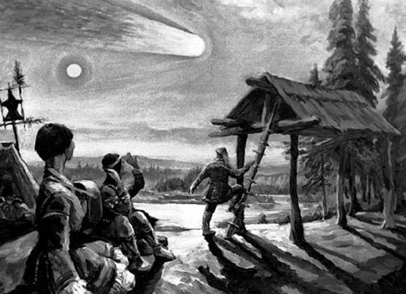 Как упал Тунгусский метеорит