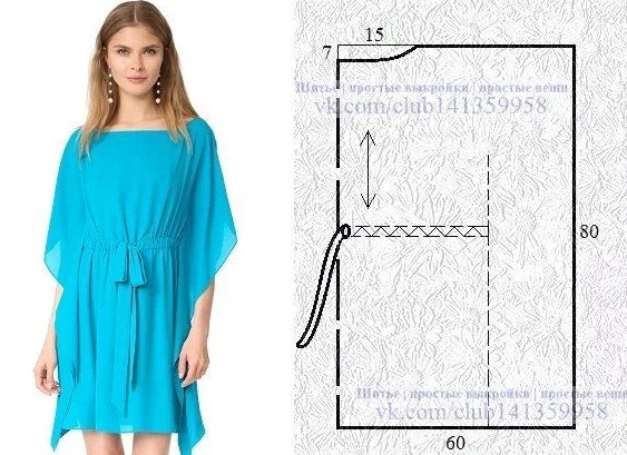Шъём пляжное платье своими руками Одежда,пляжное платье,Хенд мейд