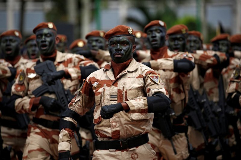 Абиджан, Кот-д’Ивуар армия, в мире, военное, люди, парад, форма