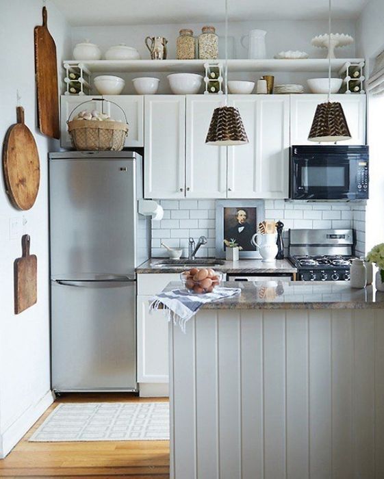 15 идей, как органично вписать холодильник в интерьер небольшой кухни домоводство
