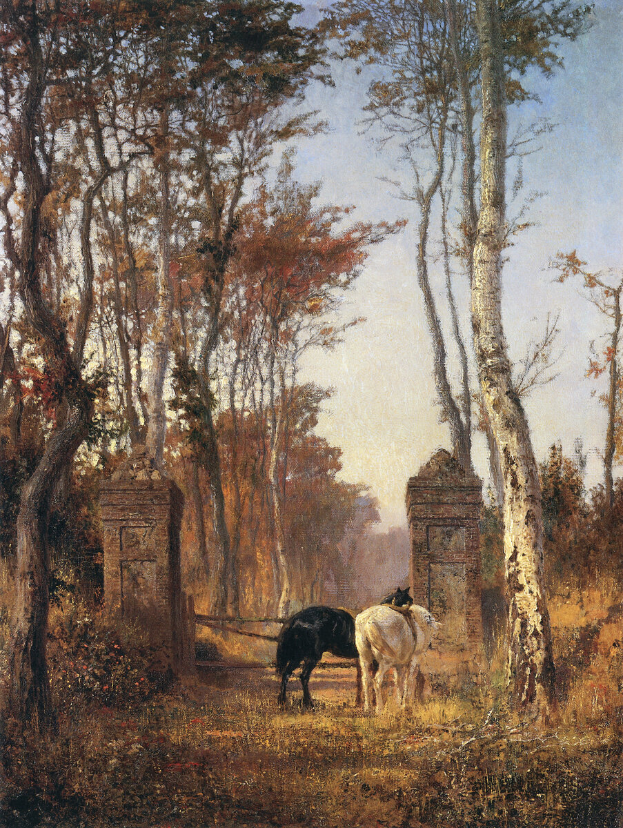 В парке. Местечко Вёль в Нормандии. Василий Дмитриевич Поленов, 1874