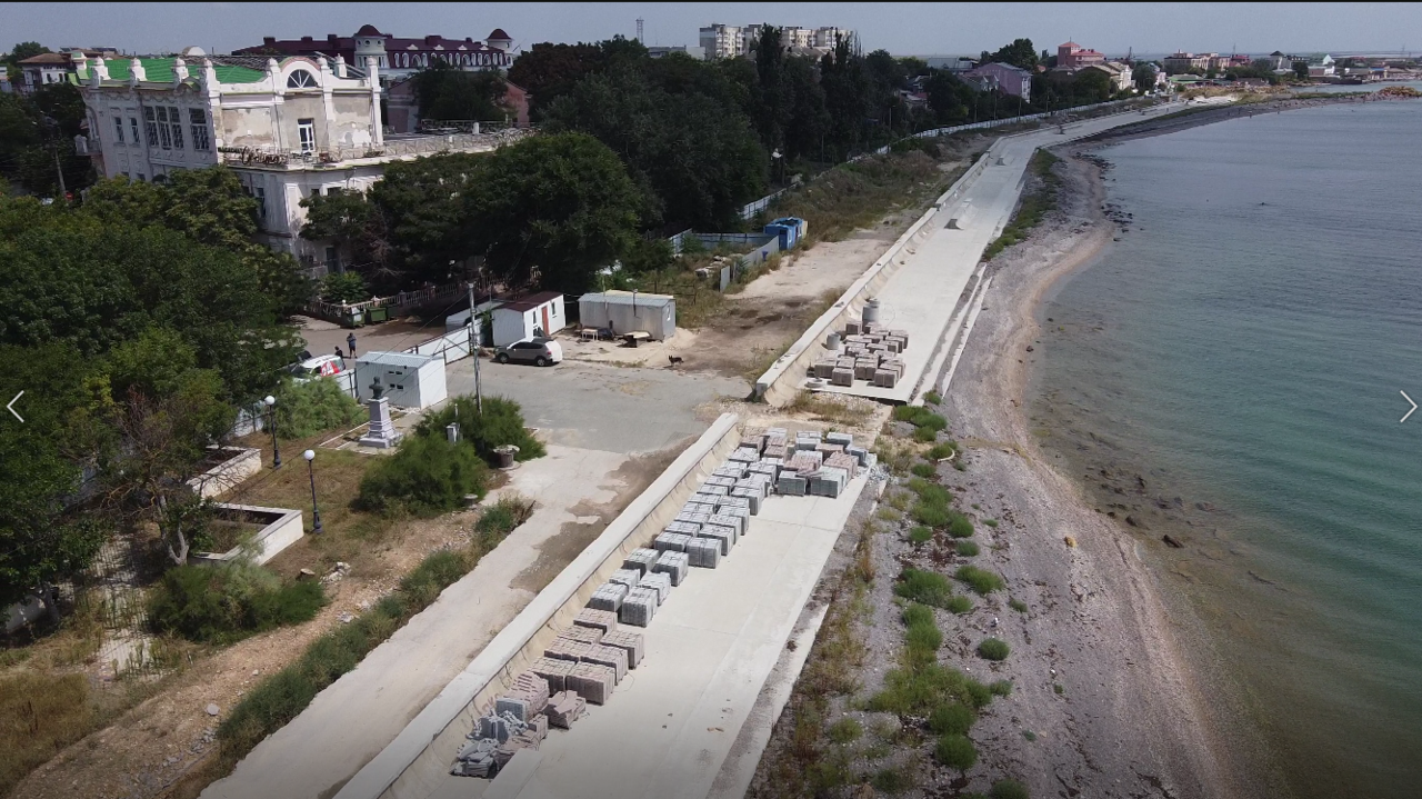Реконструкцию набережной имени Терешковой в Евпатории планируют завершить к 2024 году