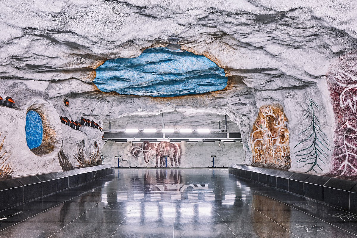 Мир стокгольмского метро на снимках Давида Альтрата метро,Стокгольм,Швеция